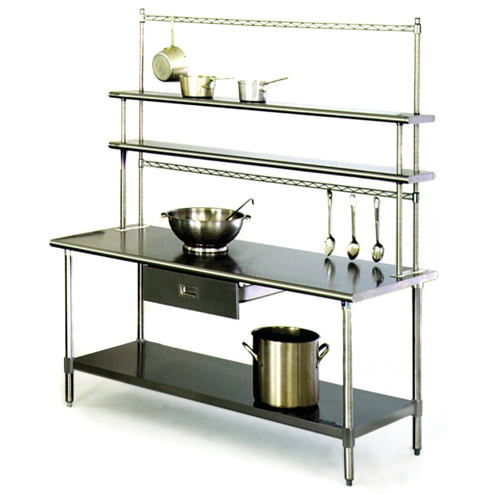 Eagle Group T3048BFMPL 30" x 48" Stainless Steel Work Table with Flex