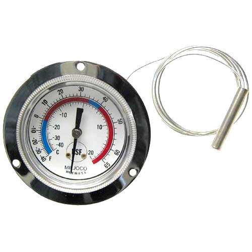 All Points 621040 2 1/2" Recessed Dial Thermometer with 48" Capillary