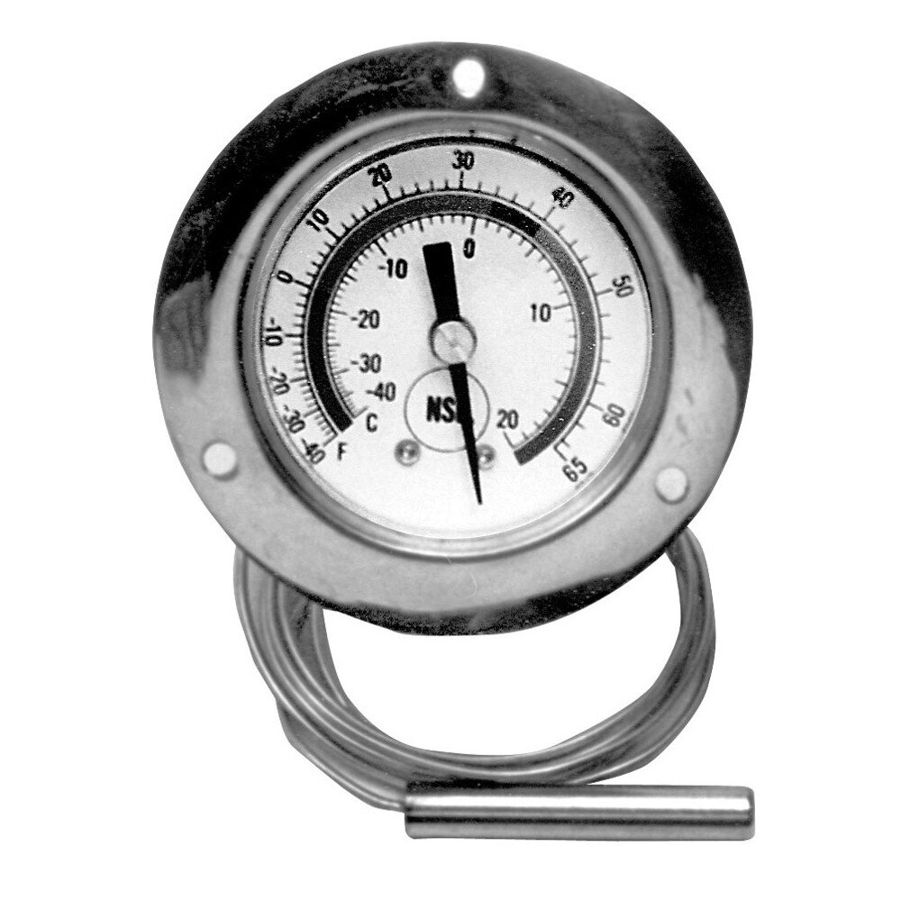 All Points 621038 2" Recessed Dial Refrigerator / Freezer Thermometer