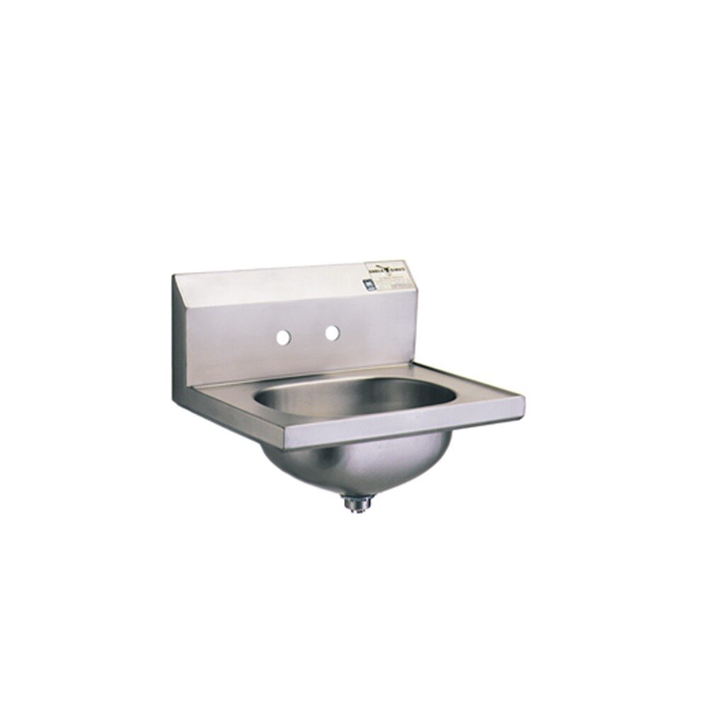 Eagle Group HSA10 Hand Sink with 4" Faucet Center Holes and Basket Drain