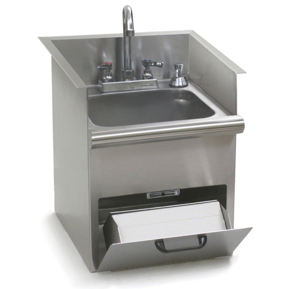 Eagle Group HWB-E Drop In Hand Wash Sink with Encore Gooseneck Faucet ...
