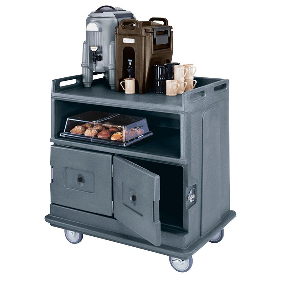 Cambro MDC24F191 Granite Gray Beverage Service Cart