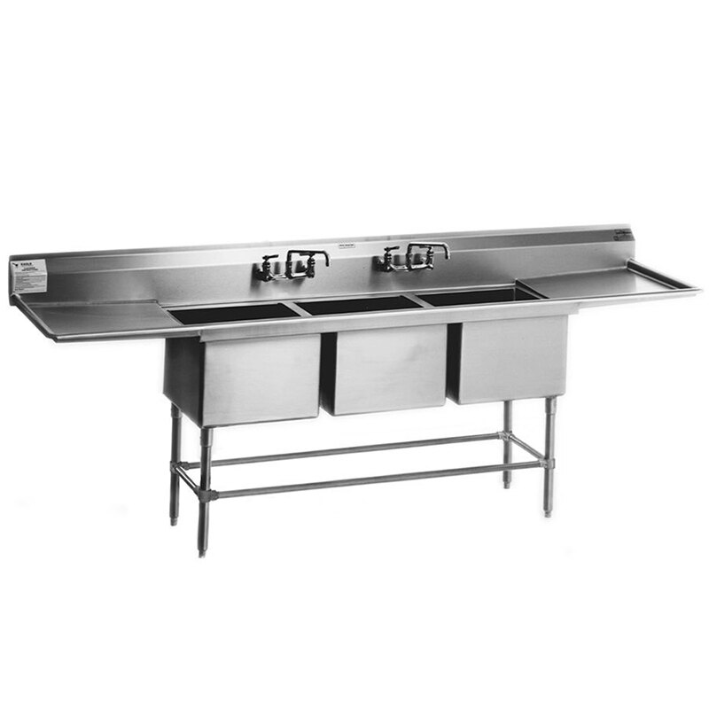 Eagle Group FN204831814/3 Three 20" x 16" Bowl Stainless Steel Spec