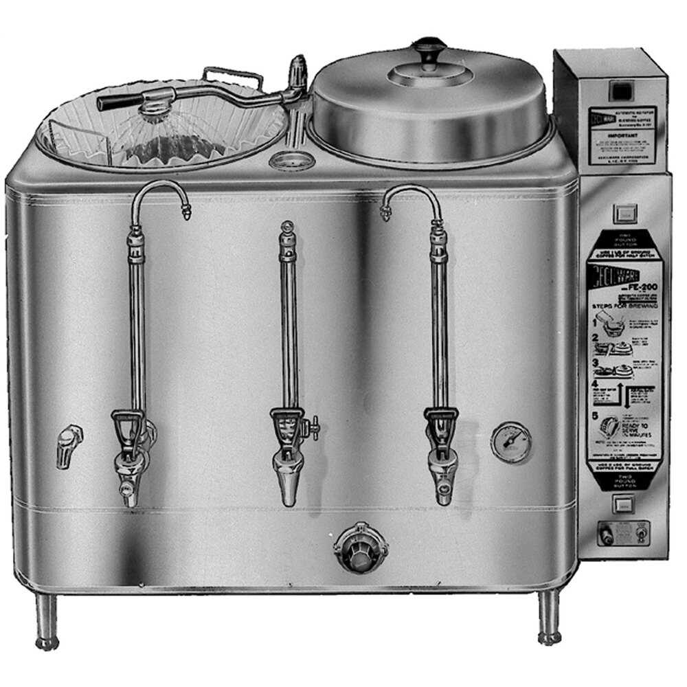Cecilware FE200 1 PHASE Twin 6 Gallon Automatic Coffee Urn 120/208/240V