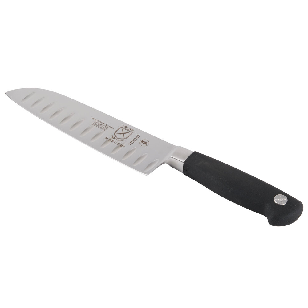 Mercer M20707 Genesis 7" Santoku Knife with Granton Edge and