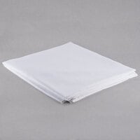 Oxford Super Blend Hotel Supplies 70" x 93" White Plainweave Cotton / Polyester Twin Hotel Duvet Cover - 12/Case