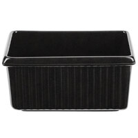 Tablecraft CW1530MBS 3 Qt. Midnight with Blue Speckle Rectangle Server with Ridges