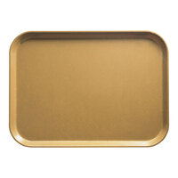 Cambro 1318514 12 5/8" x 17 3/4" x 11/16" Rectangular Earthen Gold Fiberglass Camtray - 12/Case