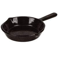 Tablecraft CW1970BKGS 7" Black with Green Speckle Cast Aluminum Fry Pan