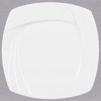 CAC GAD-SQ8 Garden State 8 1/2" Bone White Square Porcelain Plate - 24/Case