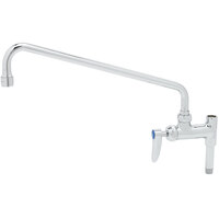T&S B-0158-CR 14" Add On Faucet with Cerama Cartridges and Swing Nozzle for Pre-Rinse Units