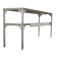 Delfield AS000DAQS-003Q Stainless Steel Double Overshelf - 27" x 16"