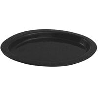 Bon Chef 5110 11" x 17" Black Speckled Sandstone Finish Cast Aluminum Oval Casserole Dish