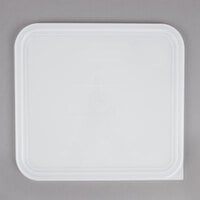Rubbermaid 12, 18, and 22 Qt. White Square Polyethylene Food Storage Container Lid