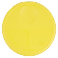 Rubbermaid 12, 18, and 22 Qt. Yellow Round Polyethylene Food Storage Container Lid
