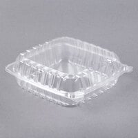Dart C95PST1 ClearSeal 8 7/8 inch x 9 3/8 inch x 3 inch Hinged Lid Plastic Container - 200/Case