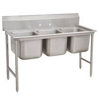 Advance Tabco 93-23-60 Regaline Three Compartment Stainless Steel Sink - 74"