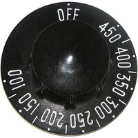 All Points 22-1578 Black Braising Pan Thermostat Knob (Off, 100-450)
