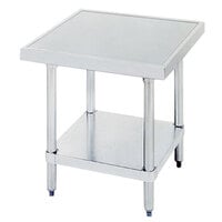 Advance Tabco SAG-MT-303 30" x 36" Stainless Steel Mixer Table with Stainless Steel Undershelf