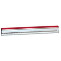 All Points 28-1465 Sight / Gauge Glass Tube; Red and White Stripes; 5/8" x 4 3/4"