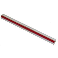 All Points 28-1466 Sight / Gauge Glass Tube; Red and White Stripes; 5/8" x 6 3/4"