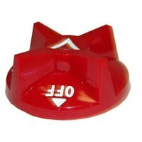 All Points 22-1239 2 7/8" Red Broiler / Oven / Cheese Melter / Salamander Polycarbonate Knob (Off-On)