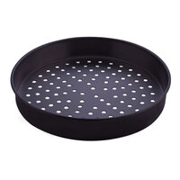 American Metalcraft PHC5017 17" x 2" Perforated Hard Coat Anodized Aluminum Straight Sided Pizza Pan