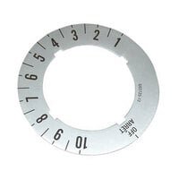 All Points 22-1397 Knob/Dial Insert; Off, 1-10