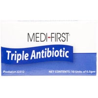 Medique 22312 Medi-First .5 g Antibiotic Ointment Packet - 10/Box