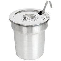 Nemco Equivalent 66088-2 4 Qt. Stainless Steel Inset Kit with Cover and Ladle