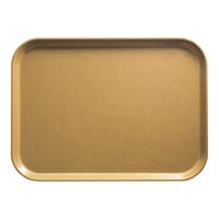 Cambro 3242514 12 1/2" x 16 1/2" (31,9 x 41,9 cm) Rectangular Metric Earthen Gold Fiberglass Camtray - 12/Case