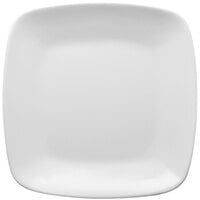 Elite Global Solutions D11SQR Radius 11 3/8" White Rounded Edge Square Plate - 6/Case