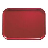 Cambro 3242221 12 1/2" x 16 1/2" (31,9 x 41,9 cm) Rectangular Metric Ever Red Fiberglass Camtray - 12/Case
