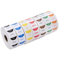 Noble Products 1" Removable Day of the Week Label Rolls