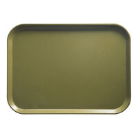 Cambro 3046428 11 13/16" x 18 1/8" (30 x 46 cm) Rectangular Olive Green Fiberglass Camtray - 12/Case