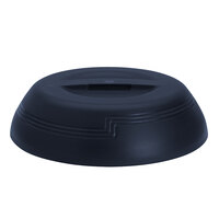 Cambro MDSLD9497 Shoreline Collection Navy 10 1/4" Low Profile Insulated Dome Plate Cover - 12/Case