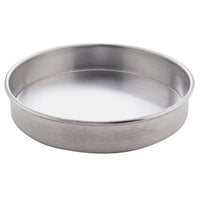 American Metalcraft T4008 8" x 1" Tin-Plated Stainless Steel Cake / Deep Dish Pizza Pan