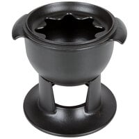 Chasseur 070971 1 Qt. Enameled Mini Cast Iron Fondue Pot with Forks