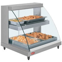 Hatco GRCDH-2PD 33" Glo-Ray Full Service Double Shelf Merchandiser with Humidity Controls - 1210W
