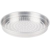 American Metalcraft SPHA5109 5100 Series 9" Super Perforated Heavy Weight Aluminum Straight Sided Self-Stacking Pizza Pan