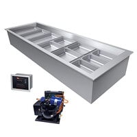 Hatco CWBR-3 Three Pan Refrigerated Drop In Cold Food Well with Drain and Remote Condenser - 120V