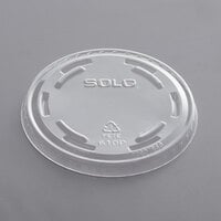 Solo Ultra Clear™ 610TP Clear PET Plastic No Slot Lid - 1000/Case