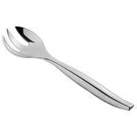Visions 10" Heavy Weight Silver Plastic Serving Fork - 72/Case