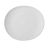 10 Strawberry Street RVL0005 Royal Oval 7" White Porcelain Bread and Butter Plate - 24/Case