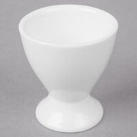 10 Strawberry Street WTR-EGGCUP Whittier 2" White Porcelain Egg Cup - 36/Case
