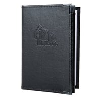 Menu Solutions RS150A Royal Select Series 5 1/2" x 8 1/2" Customizable Leather-Like 6 View Booklet Menu Cover