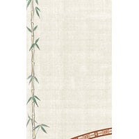 Choice 8 1/2" x 11" Menu Paper Asian Themed Bamboo Design Left Insert - 100/Pack