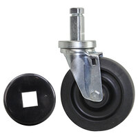 All Points 26-3252 5" Swivel Stem Caster for 7/8" Square Post - 260 lb. Capacity