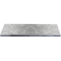 Tablecraft Caterware CW22235 20 Gauge Random Swirl Stainless Steel Cover for 6' Table - 72 3/8" x 30 3/8"