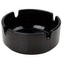 Arcoroc 55878 2 7/8" Black Round Stackable Glass Ashtray by Arc Cardinal - 24/Case